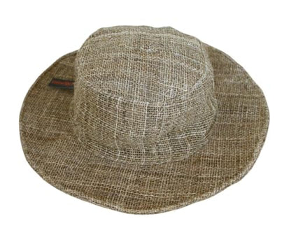 Hemp Sun Hat M/L/XXL Foldable Wide Wire Brim Hat for Farmers & Gardeners Adjustable Beach Hat, Unisex Style - color: Natural, size: Large