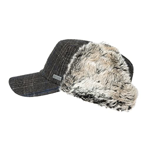 Jeff & Aimy Unisex Winter Earflap Trapper Hunting Ski Hat Baseball Cap 54-62CM - color: 92680-brown, size: Large