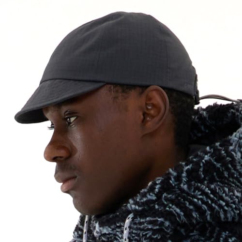 UNDERCONTROL Colorful Cycling Supplex Cap UPF 40 Low Profile Short Brim Foldable Quick Dry Outdoor Sports Adjustable hat - color: Cn Rip Charcoal