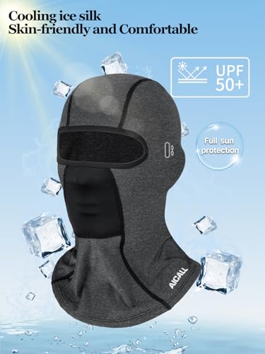 Balaclava Ski Mask Waterproof Anti-Fogging Windproof Winter Gear Thermal Face Mask for Men Women - color: Gray 2