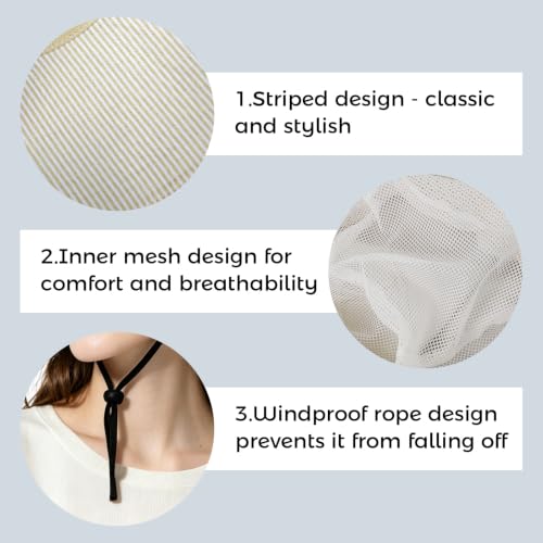 Womens Wide Brim Sun Hat UPF 50+ Foldable Bucket for Beach Travel - color: Beige