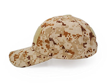 UltraKey Military Tactical Operator Cap, Outdoor Army Hat Hunting Camouflage Baseball Cap - color: Desert Digital