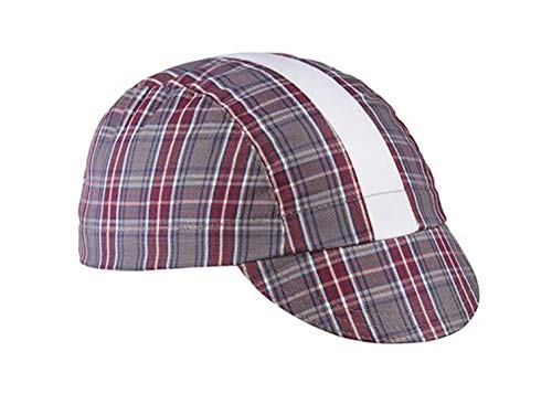 Walz Caps Cotton 3-Panel Cycling Cap - color: Grey/Maroon/White, size: Small-Medium