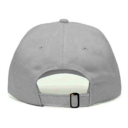 Airplane Baseball Hat, Embroidered Dad Cap, Unstructured Soft Cotton, Adjustable Strap Back (Multiple Colors) - color: Grey