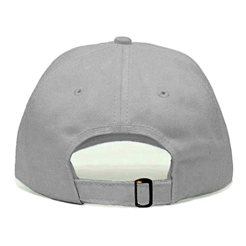 Airplane Baseball Hat, Embroidered Dad Cap, Unstructured Soft Cotton, Adjustable Strap Back (Multiple Colors) - color: Grey