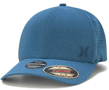 Hurley Men's Baseball Cap - Sweat-Wicking Fitted Baseball Hats for Men (S-XL) - color: Obsidian, size: Small-Medium