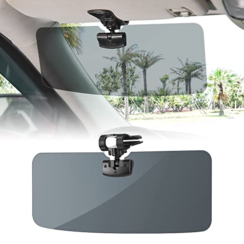 JOYTUTUS Polarized Sun Visor Extender for Full-Size SUVs and Sedans, Universal UV400 Car Visor Extension Anti-Glare Easy to Install, Protect from Glare/UV Ray/Stray Light - size: Medium 15"*6"