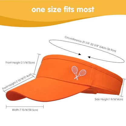 WILLPORT Kids Adjustable Cotton Visor Sun Hat,6-12Y - color: Orange