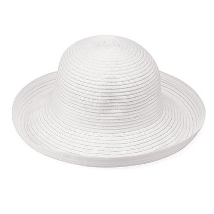 Wallaroo Hat Company Women's Sydney Sun Hat - UPF 30+ Sun Protection, Packable, Adjustable - Beach, Travel, Wide Brim - color: White
