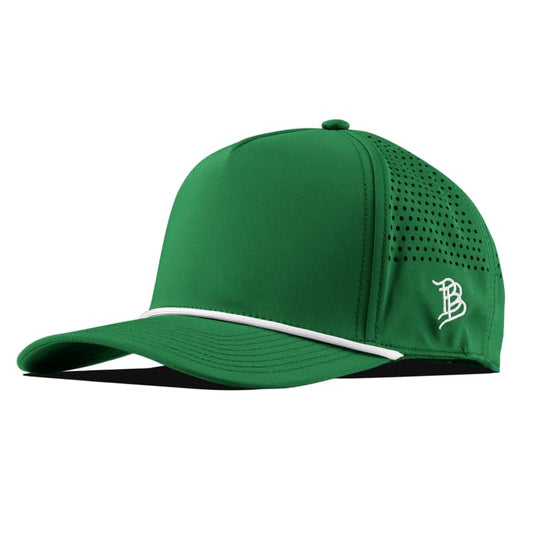 Branded Bills Bare Curved 5 Panel Rope Hat for Men - color: Kelly Green