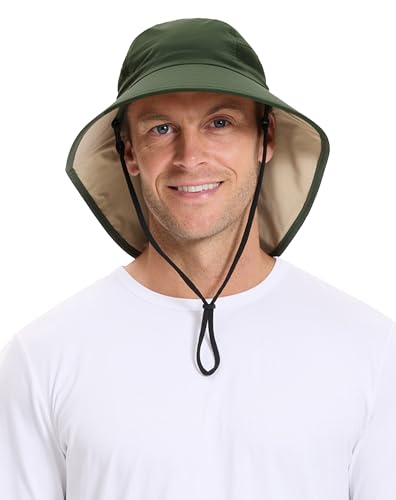 Solbari Unisex Trekker Sun Hat UPF 50+ - color: Khaki/Beige, size: Small-Medium