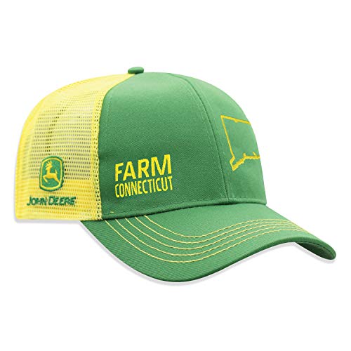 John Deere Farm State Pride Contrast Mesh Back Core Baseball Cap - color: Connecticut