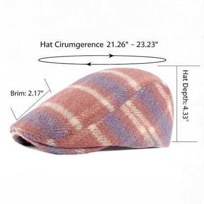Idopy Men`s Classic Adjustable Ivy Irish Newsboy Golf Cap Hat - color: 451 Pink