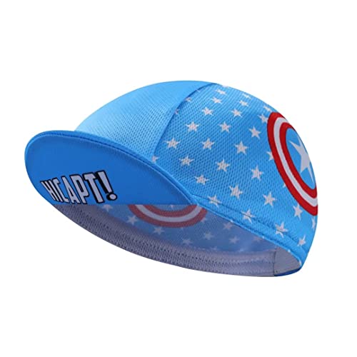 Funny Cycling Cap - Polyester Cartoon Cycling Hat-Under Helmet - Cycling Helmet Liner Breathable&Sweat Uptake - color: B9
