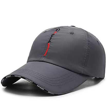 CLAPE Outdoor Sun Visor Hats Lightweight Waterproof Breathable Sports Hat UPF50+ Ultra Thin Cooling Baseball Hats - color: Cp13-dark Gray