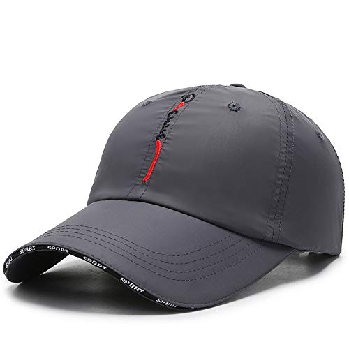 CLAPE Outdoor Sun Visor Hats Lightweight Waterproof Breathable Sports Hat UPF50+ Ultra Thin Cooling Baseball Hats - color: Cp13-dark Gray