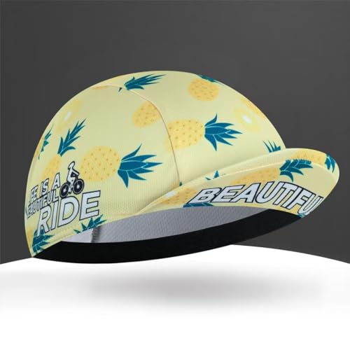 Cycling Cap for Man and Woman Cycling Hat Under Helmet-Polyester Breathable Sweat Absorbent - color: Flo-11