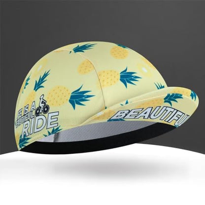 Cycling Cap for Man and Woman Cycling Hat Under Helmet-Polyester Breathable Sweat Absorbent - color: Flo-11