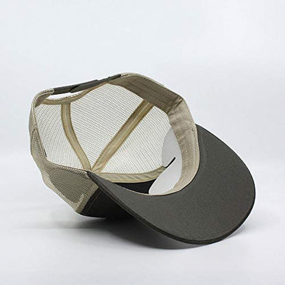 Heavy Washed Coated Canvas Wax-Look Adjustable Low Profile Men Women Baseball Cap - color: Dark Olive Green/Olive Green