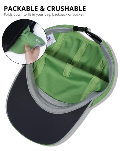 GADIEMKENSD Men’s Running Hat Performance Mesh Cap, Excellent Breathable - color: Green