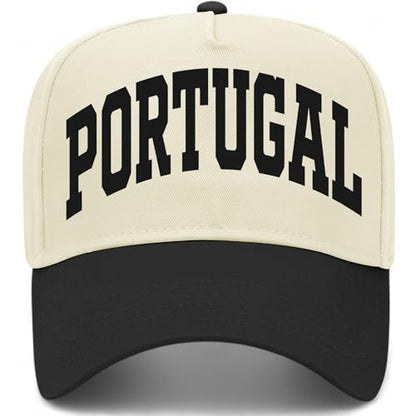 Portugal Collegiate Hat - color: Black/Natural