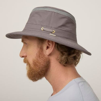 Tilley T5MO Adventure Airflo Hat, UPF 50+ Men's Sun Hat - color: Grey, size: 7 1/4