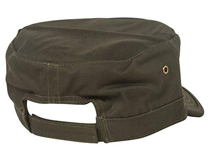 Wholesale Enzyme Washed Cotton Army Cadet Castro Hats - color: Olive
