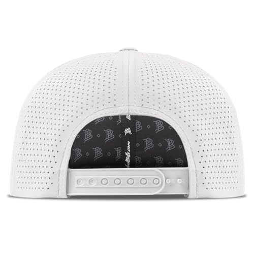 Branded Bills Bare Flat Performance Hat for Men - color: White