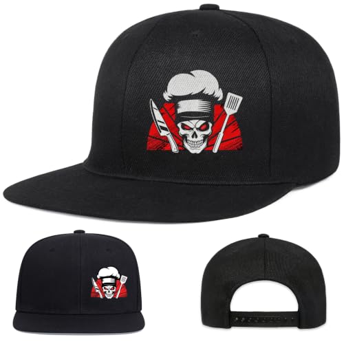 Snapback Hat for Men Skeleton Skull Hat Baseball Hats for Men - color: Culinary Tools