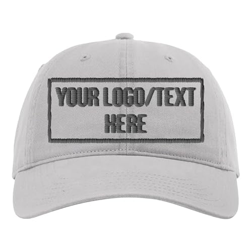 Custom Dad Style Embroidered Hat for Men, Customized Baseball Cap, Gorras para Hombres, Personalized Hats for Men - color: Gray