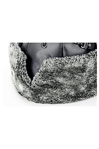 ihvan online Turkish Ottoman Bork Hat, Ertugrul Faux Leather Fur Winter Cap - color: Grey / Style-15