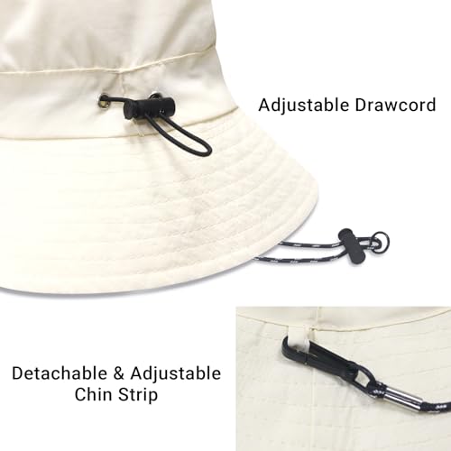 PFFY Waterproof Bucket Hats for Men Women Packable Sun Hat for Outdoors - color: Solid Brick Red