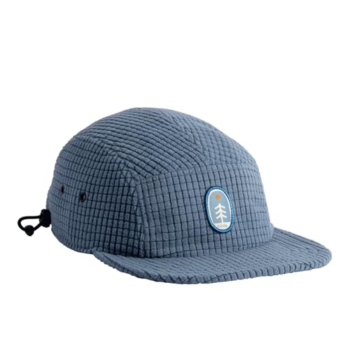 Coal Canyon Grid Fleece 5 Panel Cap - Low Profile - color: Shale Blue