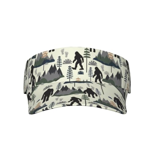 Unisex Adjustable Sports Sun Visor - color: Big Feet