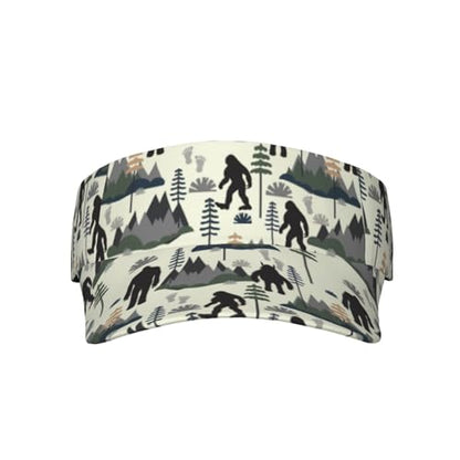 Unisex Adjustable Sports Sun Visor - color: Big Feet