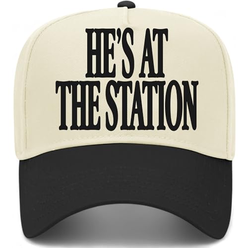 He's At The Station Hat - color: Black/Natural
