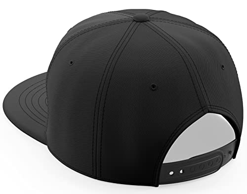 Daxton Classic Snapback St.Patrick Day 3D Lucky Clover Flat Bill Visor Hat - color: Black, style: Clover