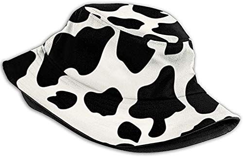 Quanhaigou Unisex Sun Hats, Fashion Beach Bucket Hat for Men Women,Summer Outdoor Boonie Cap Breathable Packable - color: Cow Print