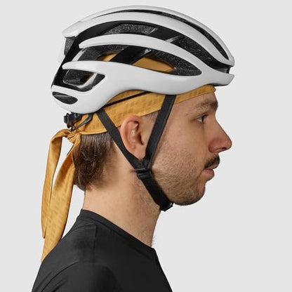 GripGrab Summer Cycling Bandana UV Protection Under Helmet Headwrap - color: Mustard Yellow