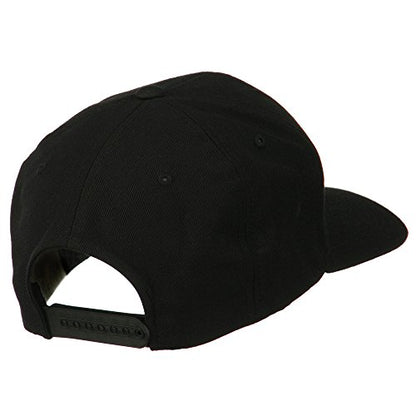 e4Hats.com Pink Diamond Outline Embroidered Snapback Cap - color: Black