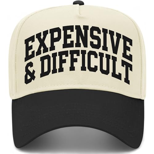 Expensive & Difficult Collegiate Hat - color: Black/Natural