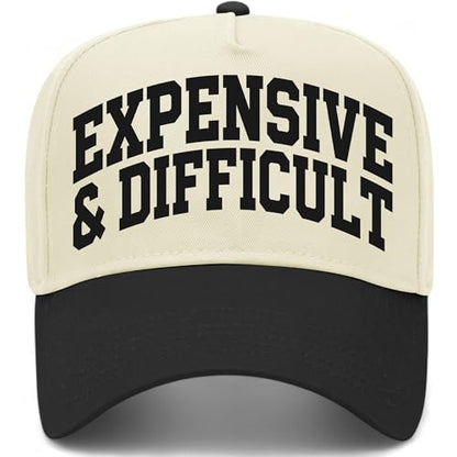 Expensive & Difficult Collegiate Hat - color: Black/Natural