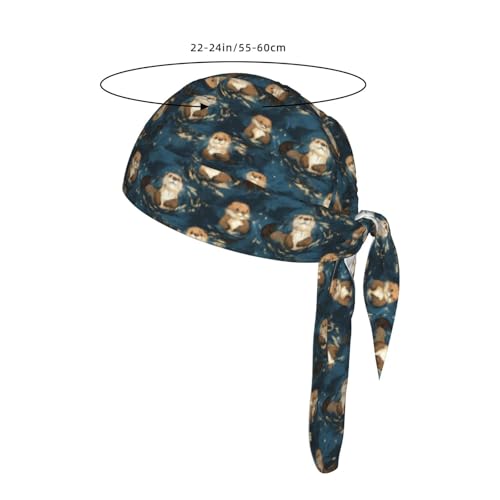 Adjustable Cycling Cap, Quick Dry Sports Bandana Skull Cap Helmet Liner - color: Significant Otter