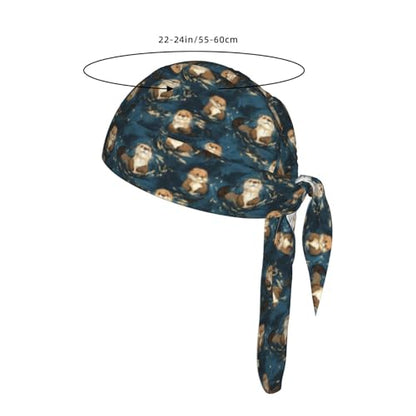 Adjustable Cycling Cap, Quick Dry Sports Bandana Skull Cap Helmet Liner - color: Significant Otter