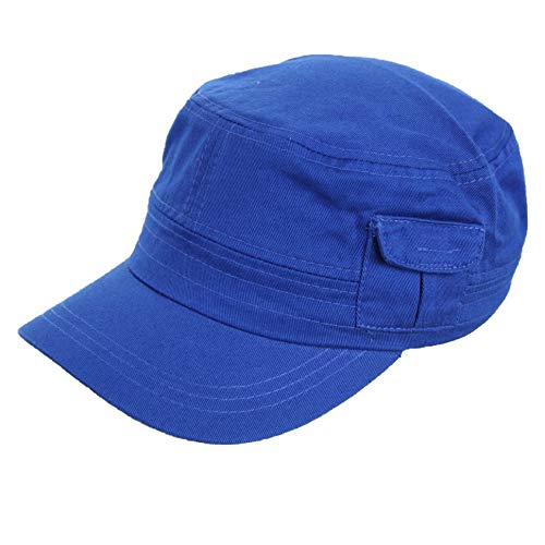 Baseball Cap Plain Pocket Cadet Patrol Military Hats Camo Army Caps Fashion - color: Royal
