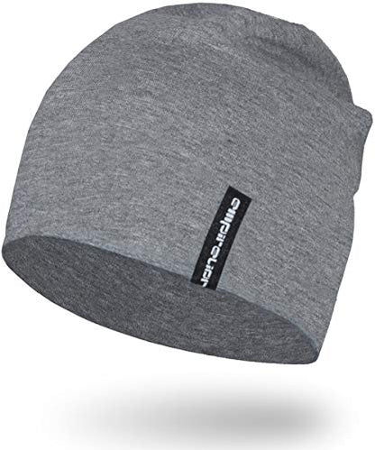 EMPIRELION Mens Running Beanie Hat, 9" Lightweight Helmet Liner Skull Cap - color: Mid Grey Mel.