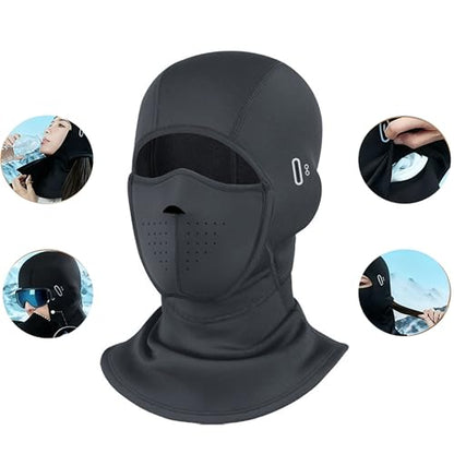 Magnetic Balaclava Ski Mask for Men/Women Windproof Face Cover Fleece Milk Silk Headgear for Snowboard Winter Motorcycle Openable