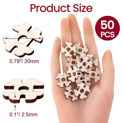 50pcs Wooden Hat Pom Poms Buttons, 20mm Removable Knitted Hat Button, Faux Fur Fastener Sewing Accessories for Crochet Knitting Beanies- Light Brown(B) - color: Light Brown-D-50pcs
