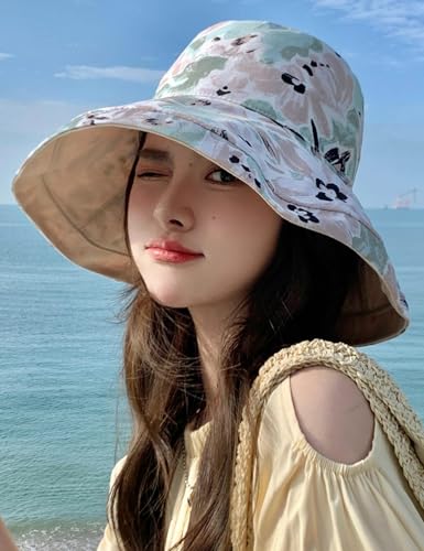 FaroDor Women's Reversible Bucket Hat UV Protection Packable Travel Cap Wide Brim Sun Hats 2026 - color: 9beige