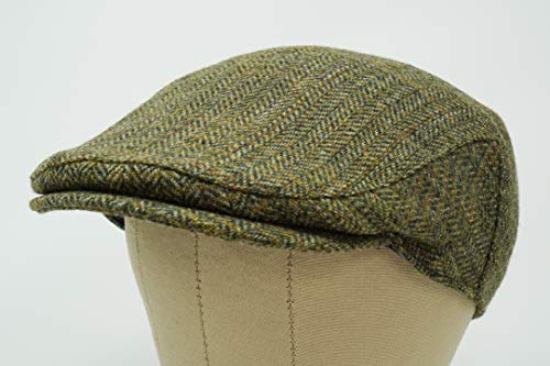 Borges & Scott The Galway - Irish Tweed Flat Cap - color: Country Green, size: Large-XX-Large